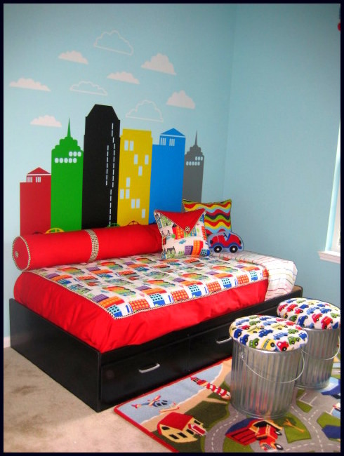 This is an example of a modern kids' bedroom in Houston.