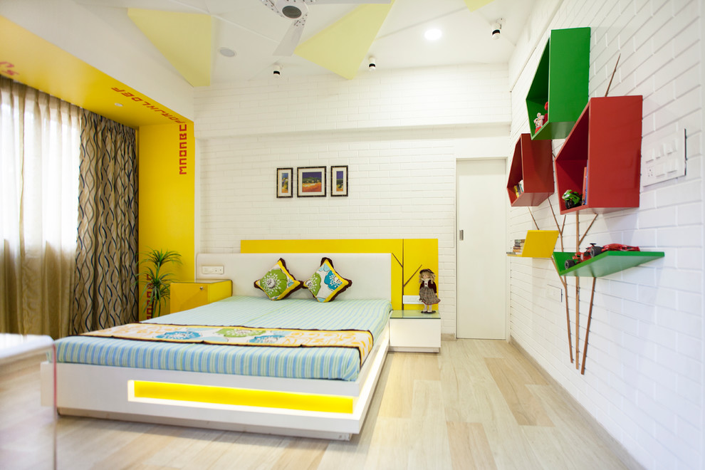 Foto de dormitorio infantil contemporáneo de tamaño medio