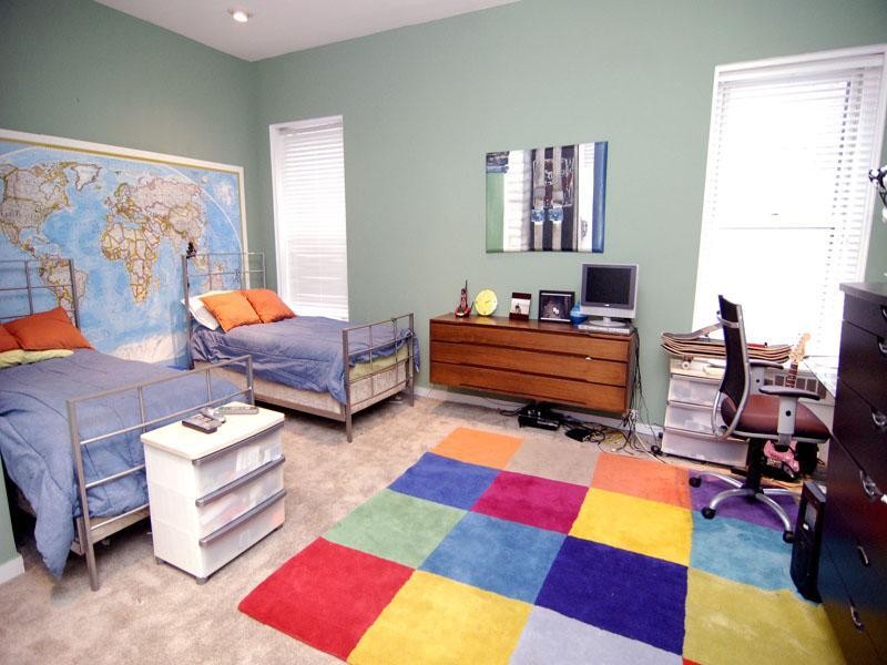 Contemporary kids' bedroom in New York.