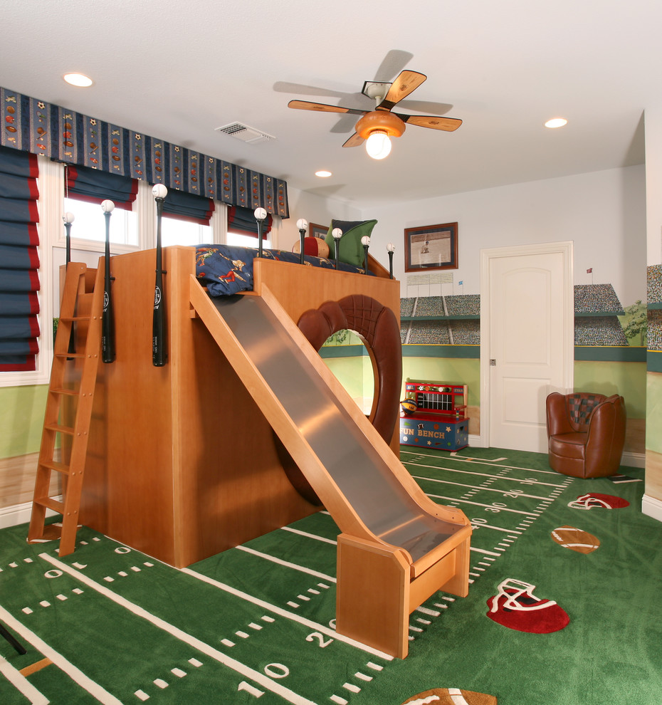Example of a classic boy kids' room design in Other