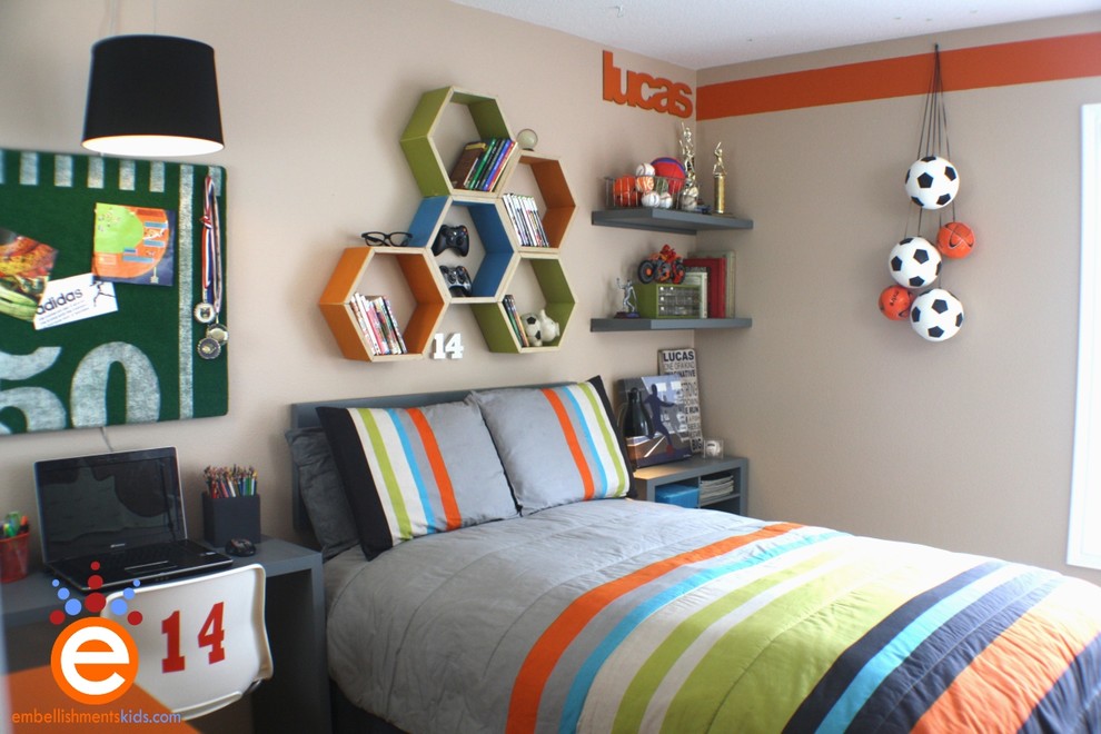 Inspiration for a contemporary kids' room remodel in Portland