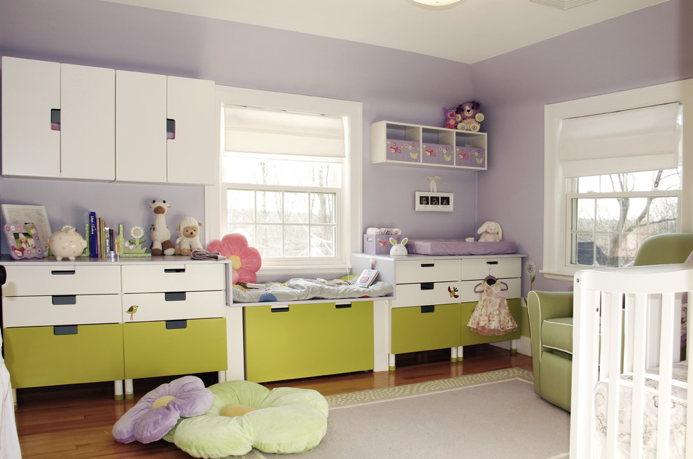 Trendy kids' room photo in Boston