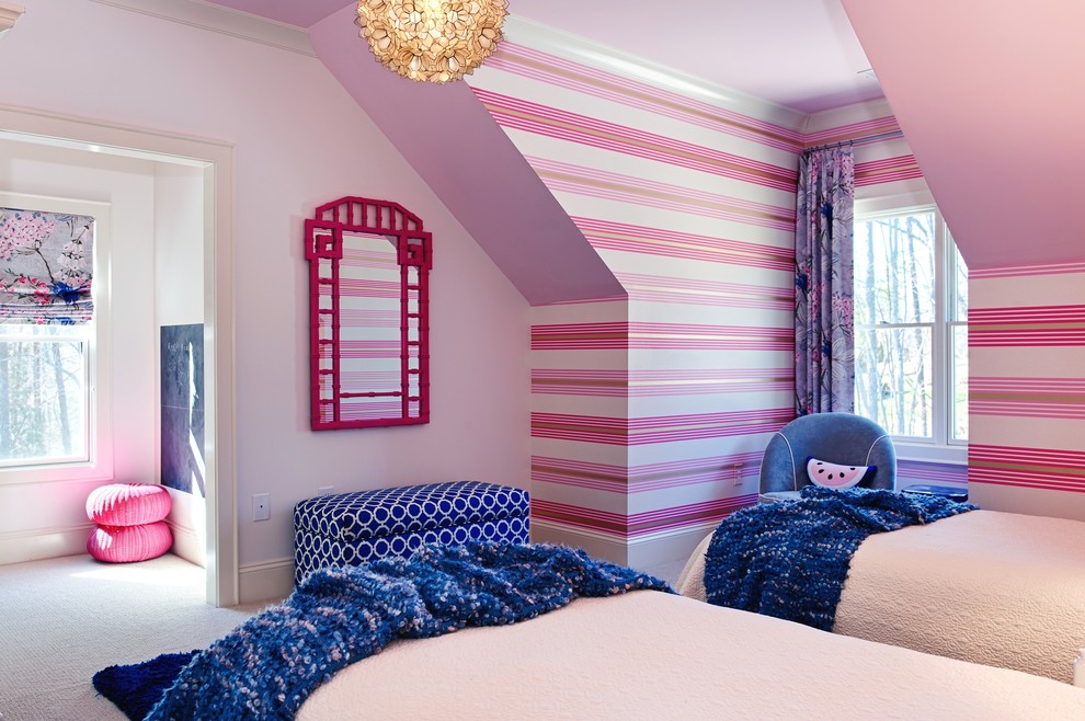 Contemporary kids' bedroom in Charlotte.