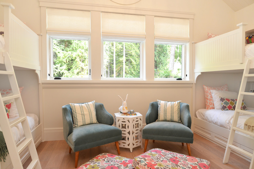 Beach style kids' room photo in Vancouver