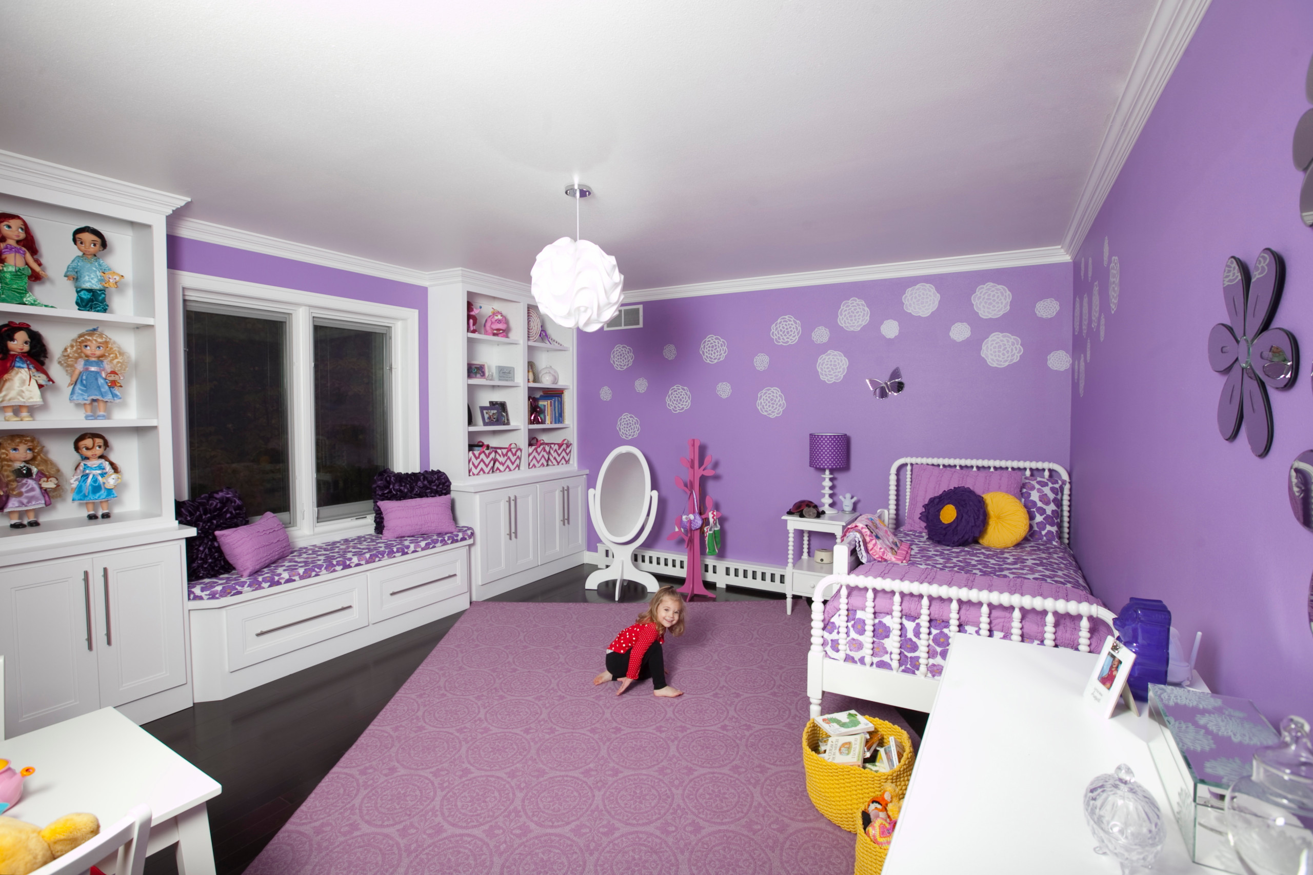おしゃれな子供部屋 紫の壁 のインテリア画像 21年9月 Houzz ハウズ