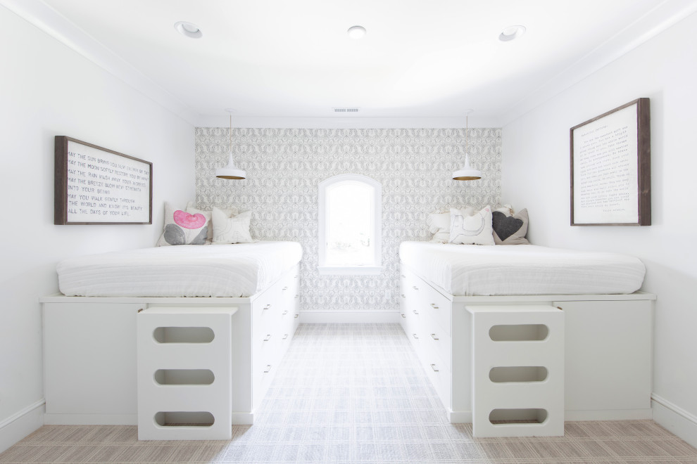 Example of a transitional kids' room design in Charlotte
