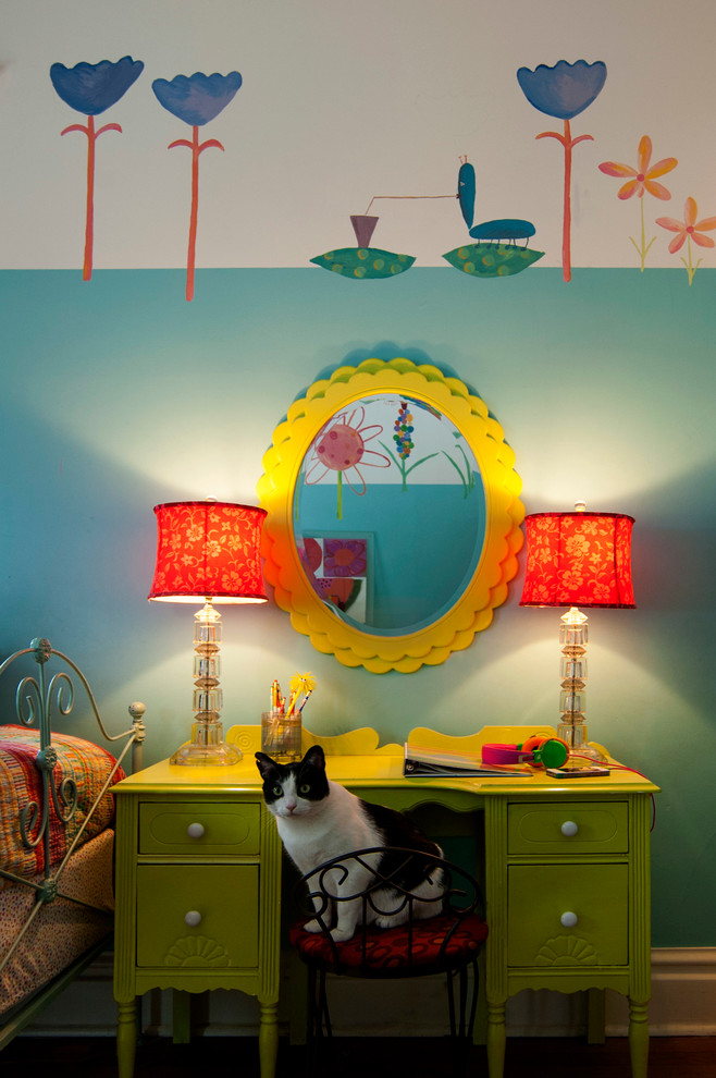シカゴにあるエクレクティックスタイルのおしゃれな子供部屋の写真