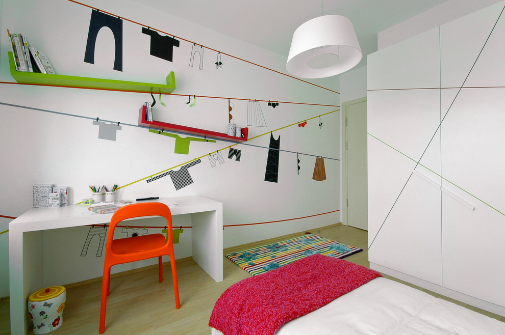 This is an example of a contemporary kids' bedroom in Other.