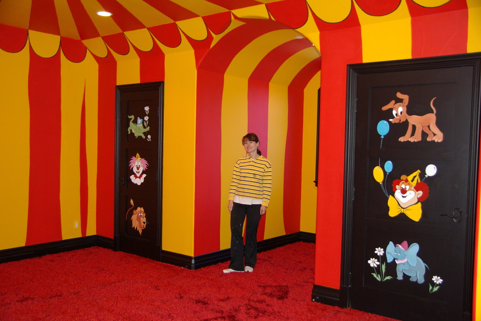 デンバーにあるエクレクティックスタイルのおしゃれな子供部屋の写真
