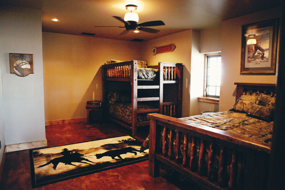 Example of a mountain style kids' room design in Austin