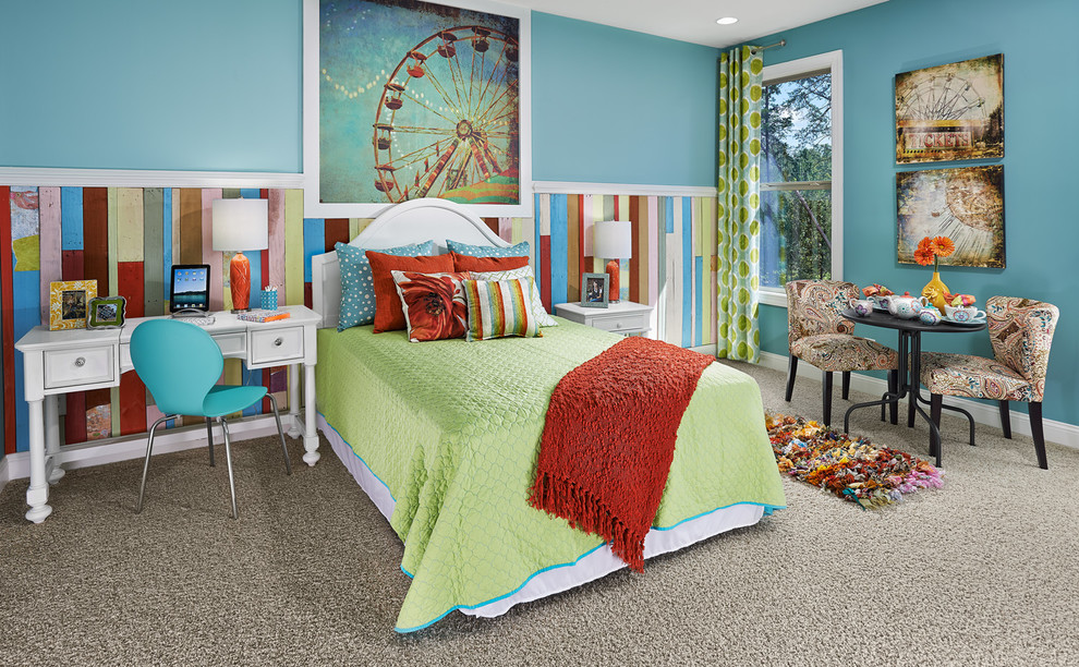 Inspiration for a traditional teen’s room in Charlotte.