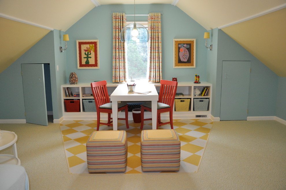 Example of an eclectic kids' room design in New York