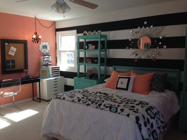 Nice teal and coral bedroom ideas Teal And Coral Houzz
