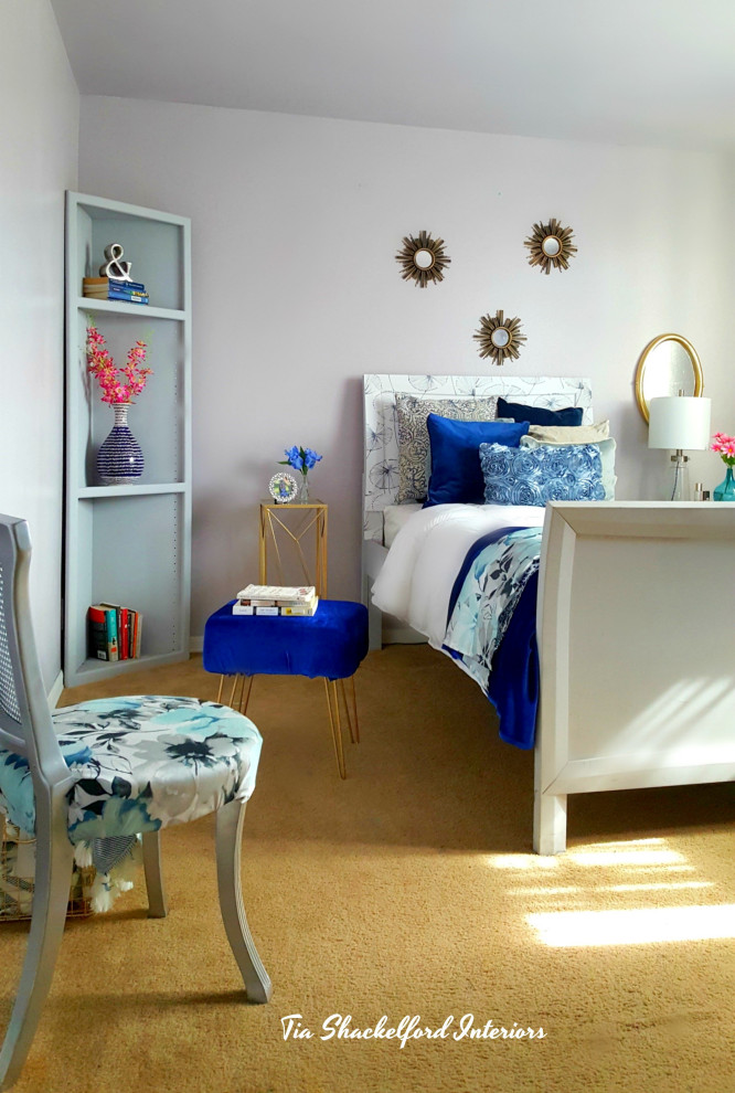 Imagen de dormitorio infantil tradicional renovado pequeño