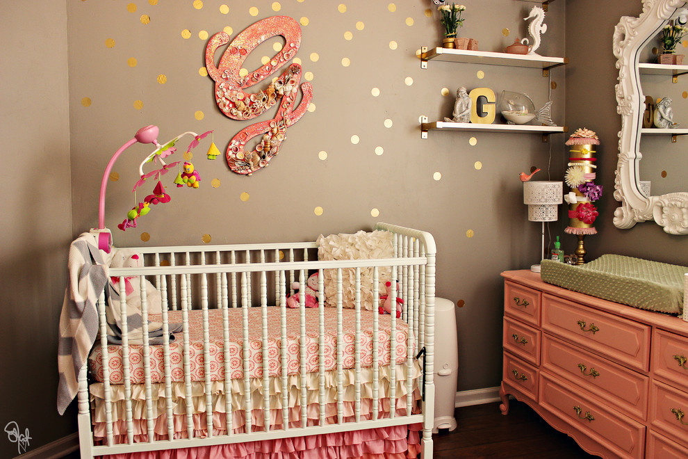 Inspiration for an eclectic nursery remodel in Jacksonville