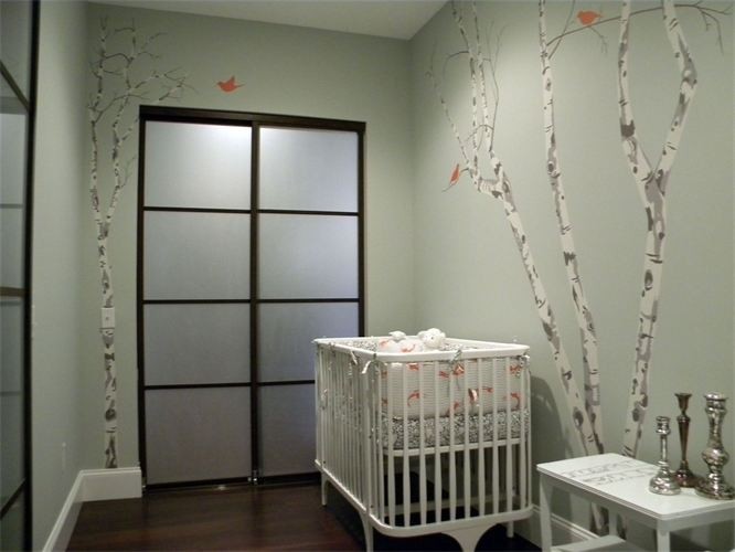 This is an example of a bohemian nursery in Boston.