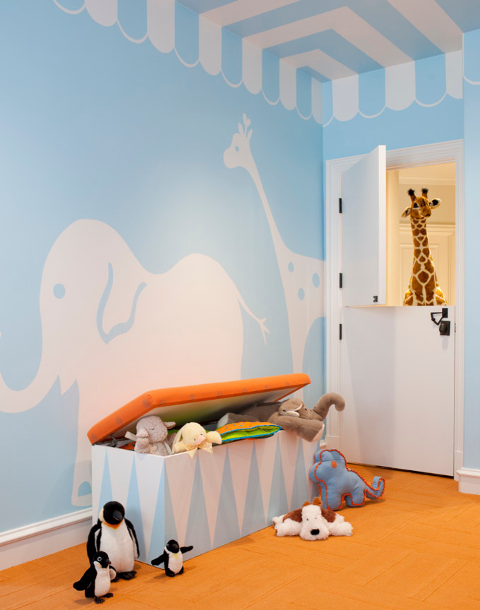 Trendy kids' room photo in Dallas
