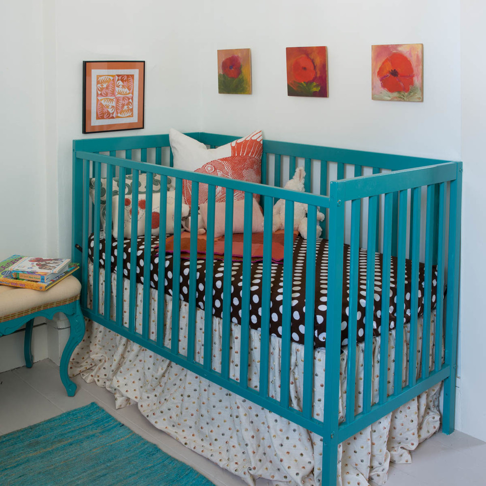 Photo of a rural kids' bedroom in Boston.