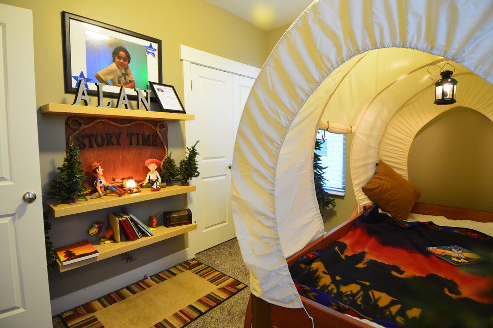 Design ideas for a bohemian kids' bedroom in Salt Lake City.