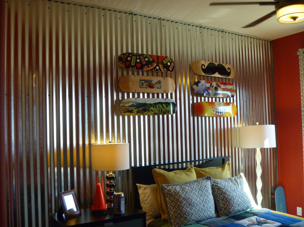 This is an example of an industrial kids' bedroom in Phoenix.