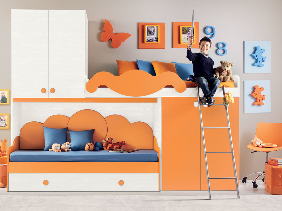 Example of a small trendy gender-neutral kids' bedroom design in New York