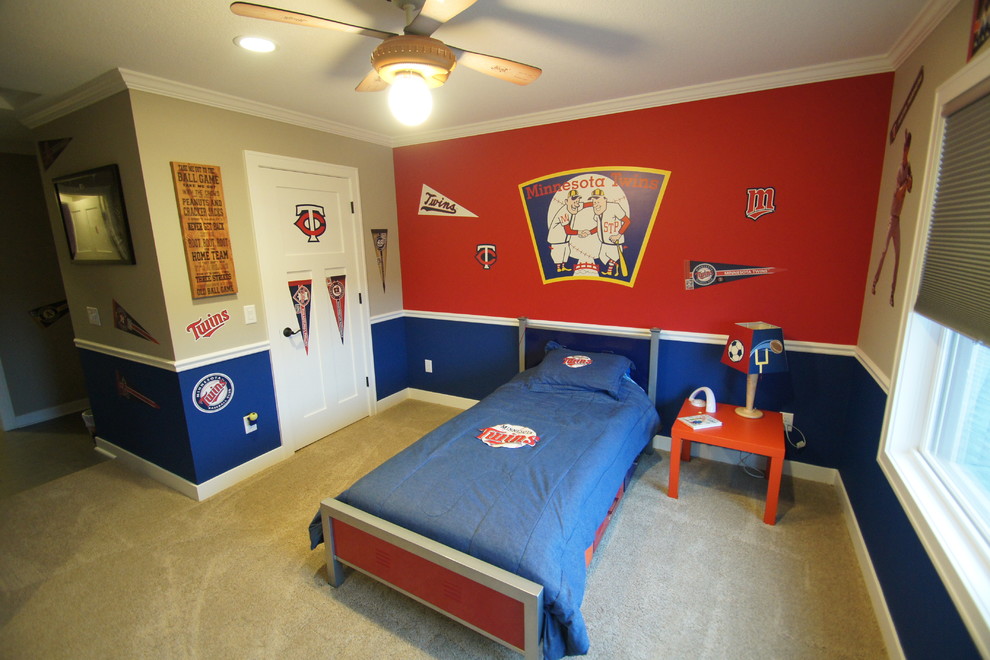 This is an example of a classic kids' bedroom in Minneapolis.