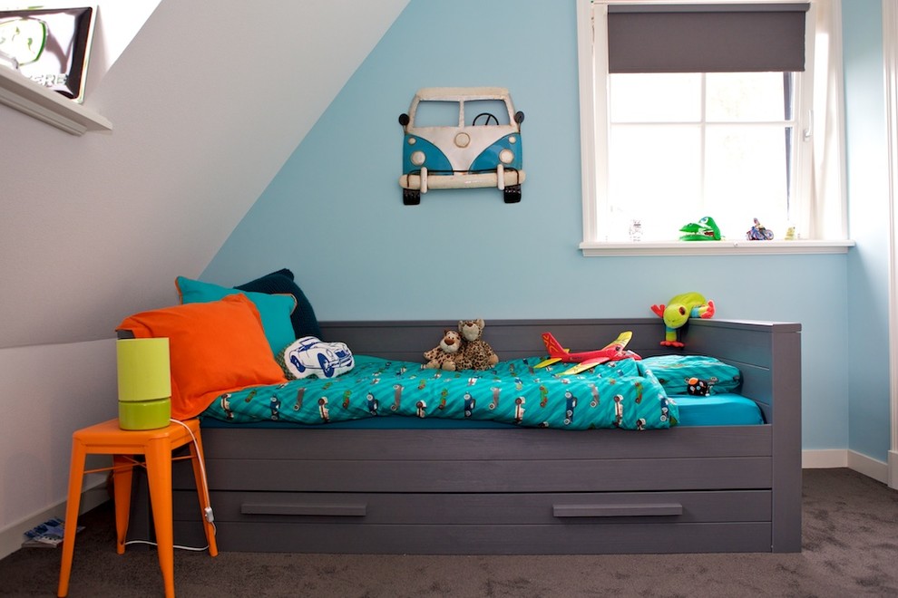 Example of a trendy kids' room design in Amsterdam