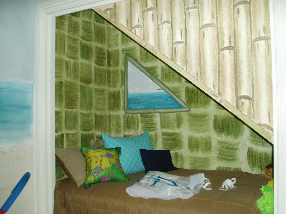 This is an example of a world-inspired kids' bedroom in Tampa.