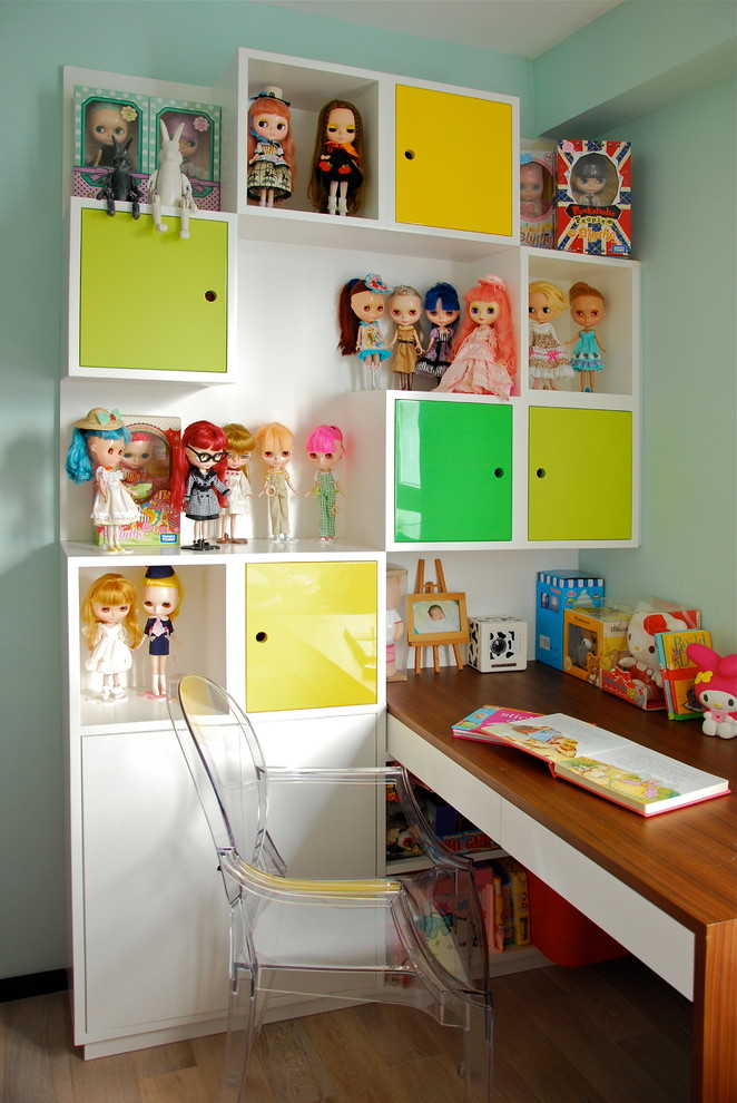 Design ideas for a modern kids' bedroom in Hong Kong.