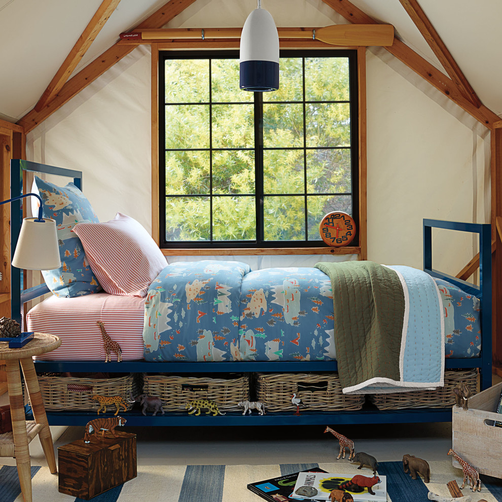 Inspiration for a rustic kids' bedroom in San Francisco.