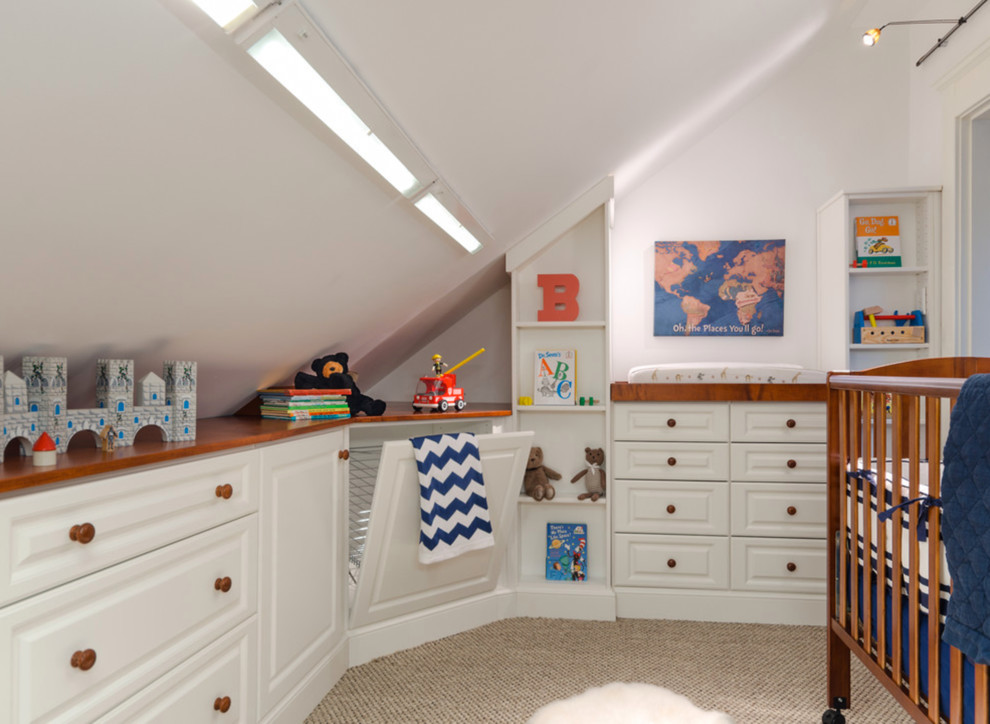 Imagen de dormitorio infantil de 1 a 3 años pequeño