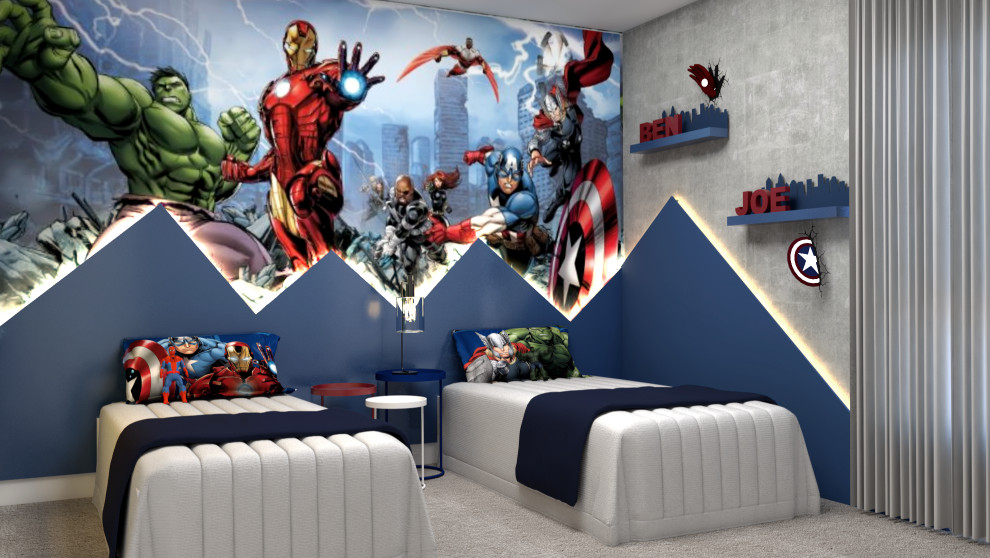 Inspiration for a contemporary kids' room remodel in Orlando