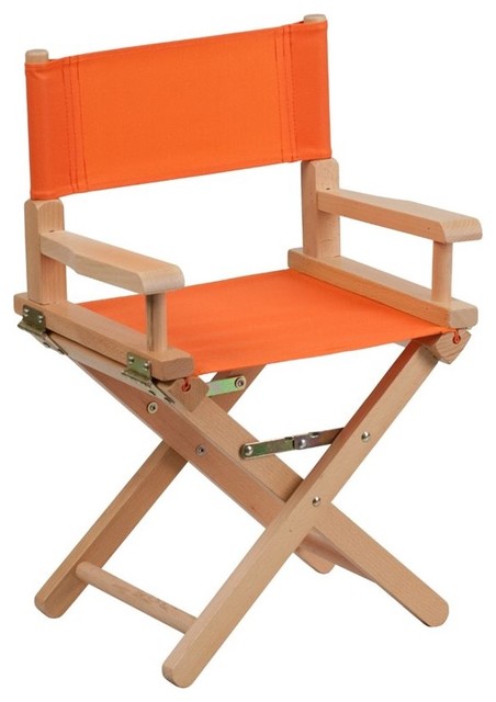 orange director chair