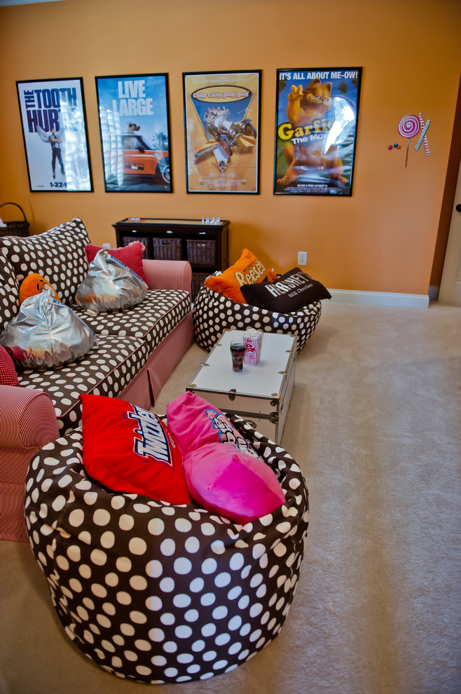 Kids Media Room - Eclectic - Kids - Atlanta - by Ashley Taylor Home LLC
