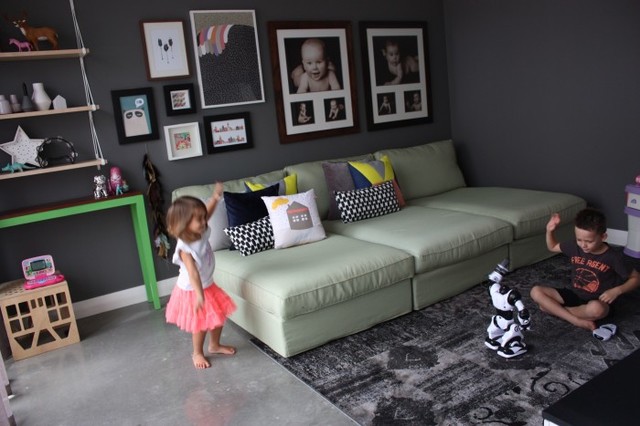Kids Playroom with 3 Ikea Kivik chaise lounges - Contemporary - Kids -  Melbourne - by Comfort Works Custom Slipcovers | Houzz AU
