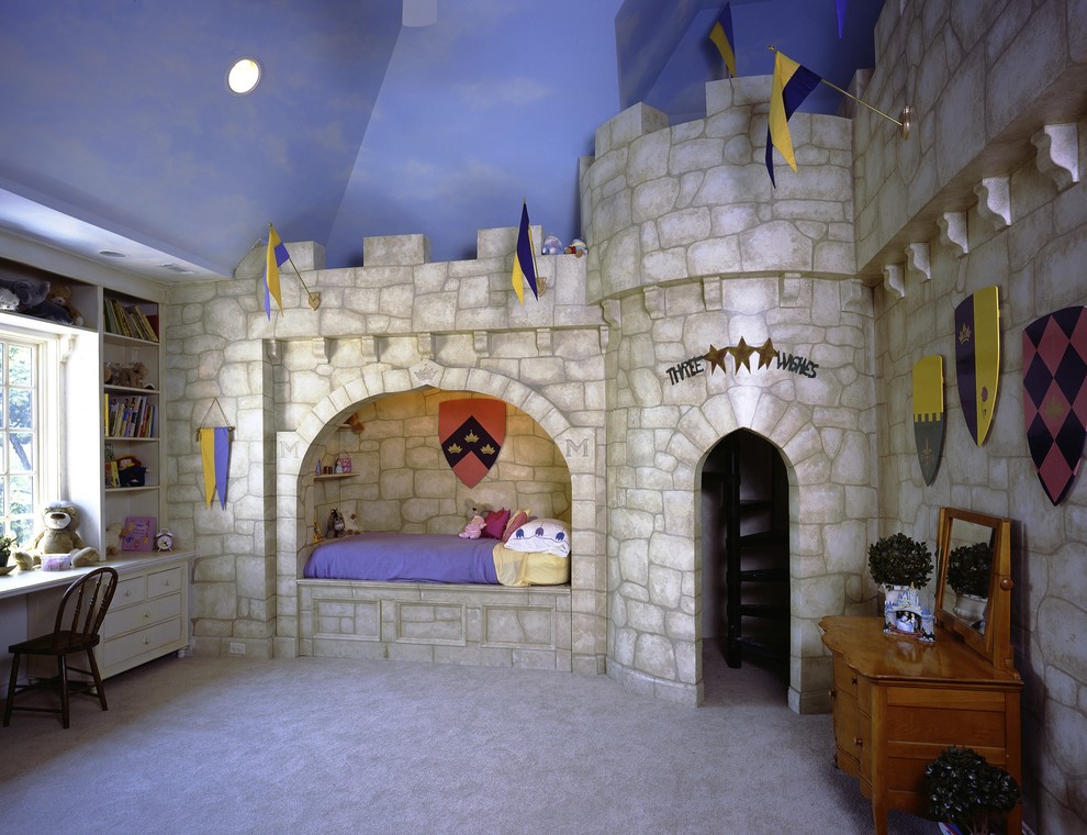 Inspiration for an eclectic kids' room remodel in Chicago