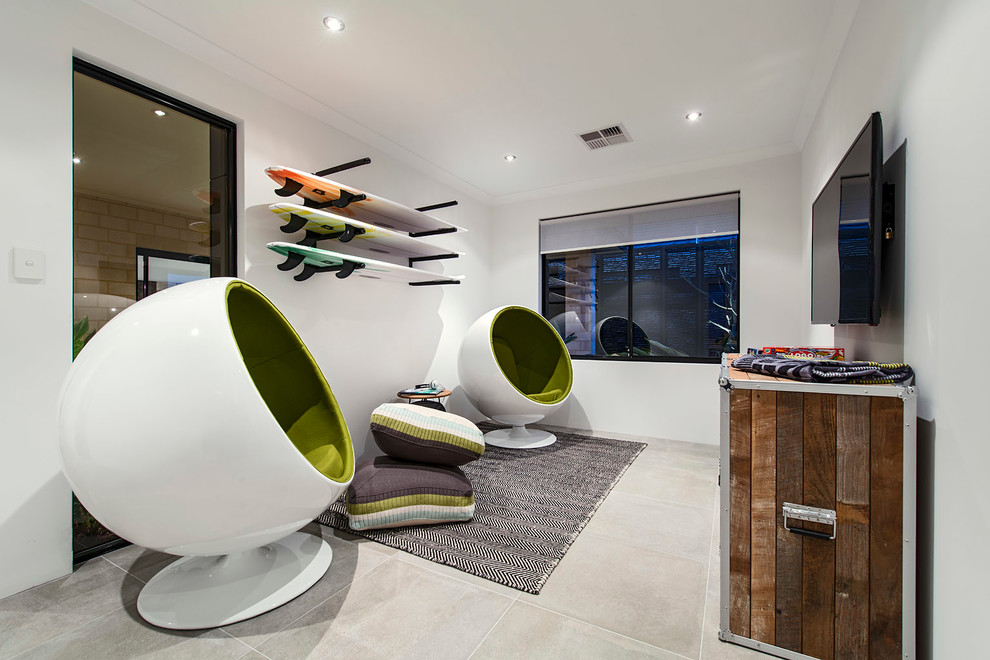 Design ideas for a coastal kids' bedroom in Perth.