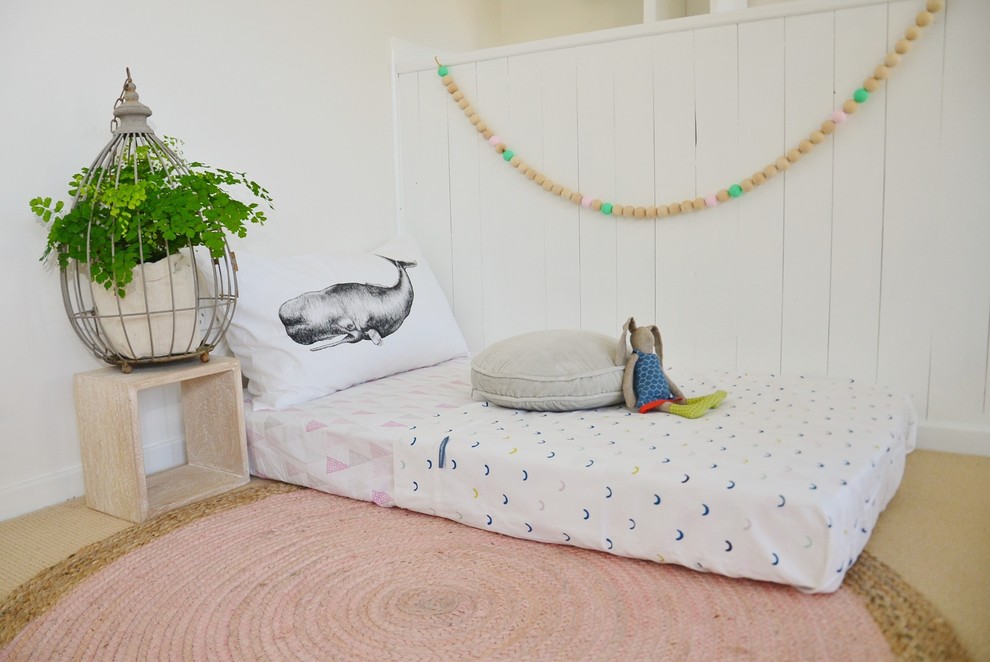 Example of a small trendy gender-neutral kids' room design in Melbourne