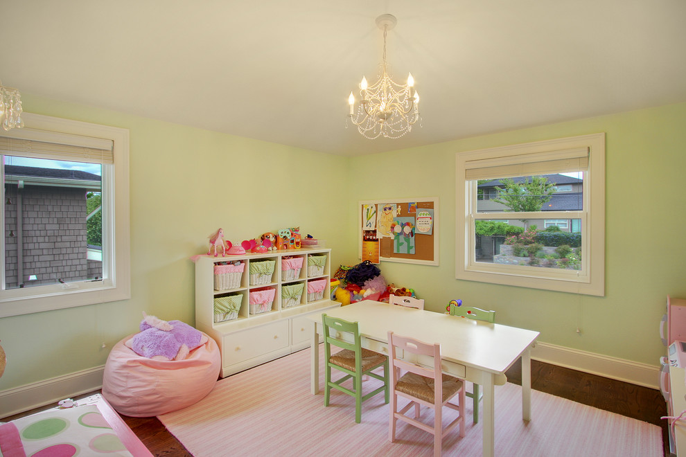 Inspiration for a timeless girl kids' room remodel in Seattle