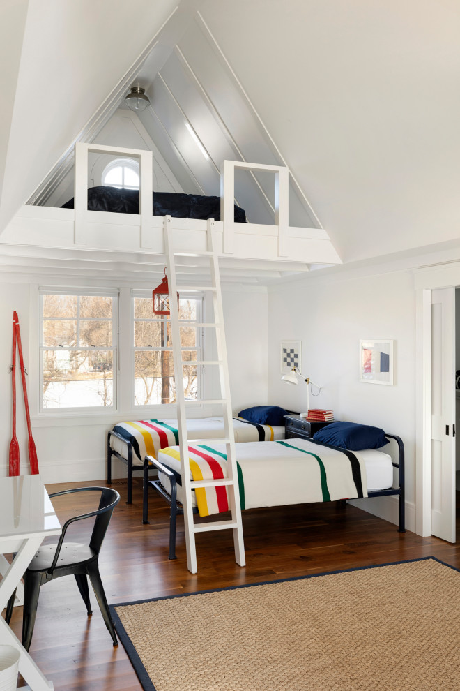 This is an example of a nautical kids' bedroom in Minneapolis.