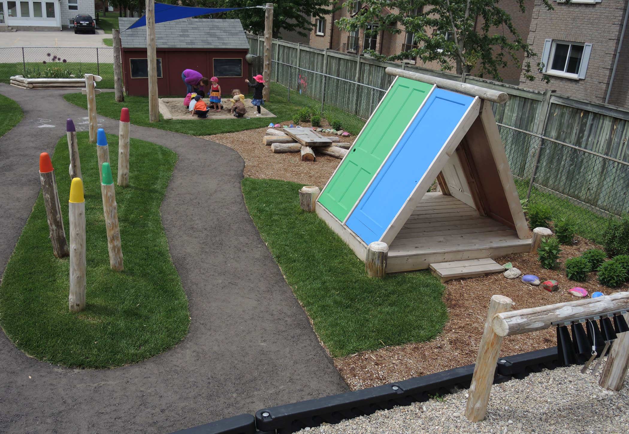 Строим на даче игровую детскую площадку своими руками: мастер класс с фото