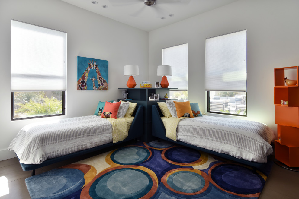 Design ideas for an eclectic kids' bedroom in Phoenix.
