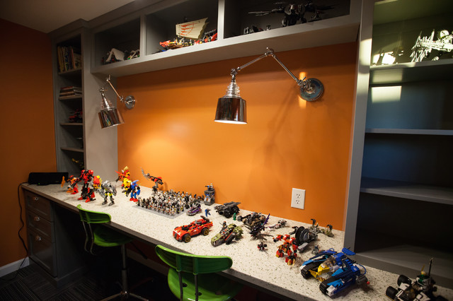 Lego Room. Lots of space to create and store Legos. - Eklektisch -  Kinderzimmer - Seattle - von Jennifer Ryan Design | Houzz