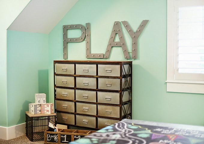 Design ideas for a large traditional gender neutral kids' bedroom in Salt Lake City with blue walls and carpet.