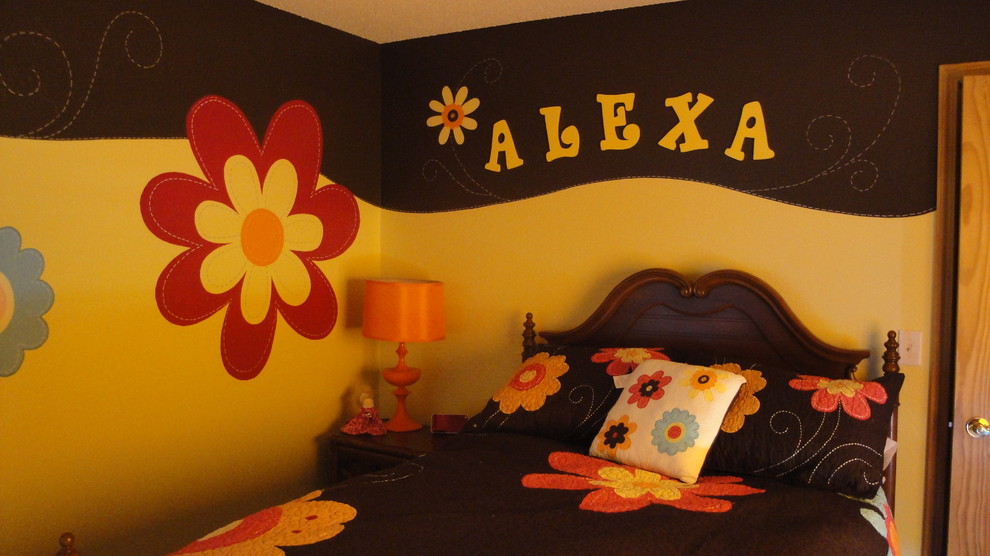 Inspiration pour une chambre d'enfant traditionnelle.