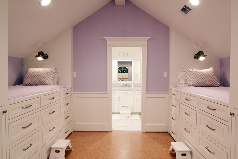 Inspiration for a timeless cork floor kids' room remodel in Houston