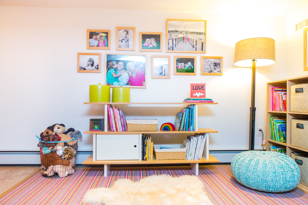 Inspiration for a contemporary kids' bedroom in Boston.