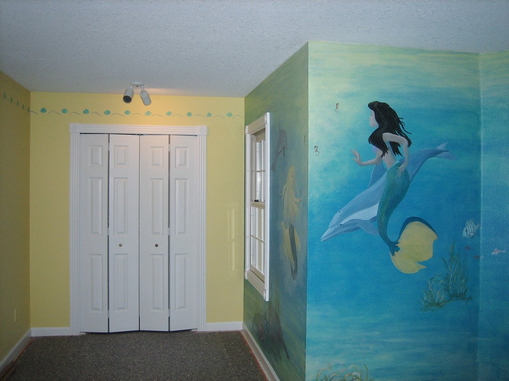 World-inspired kids' bedroom in Portland.