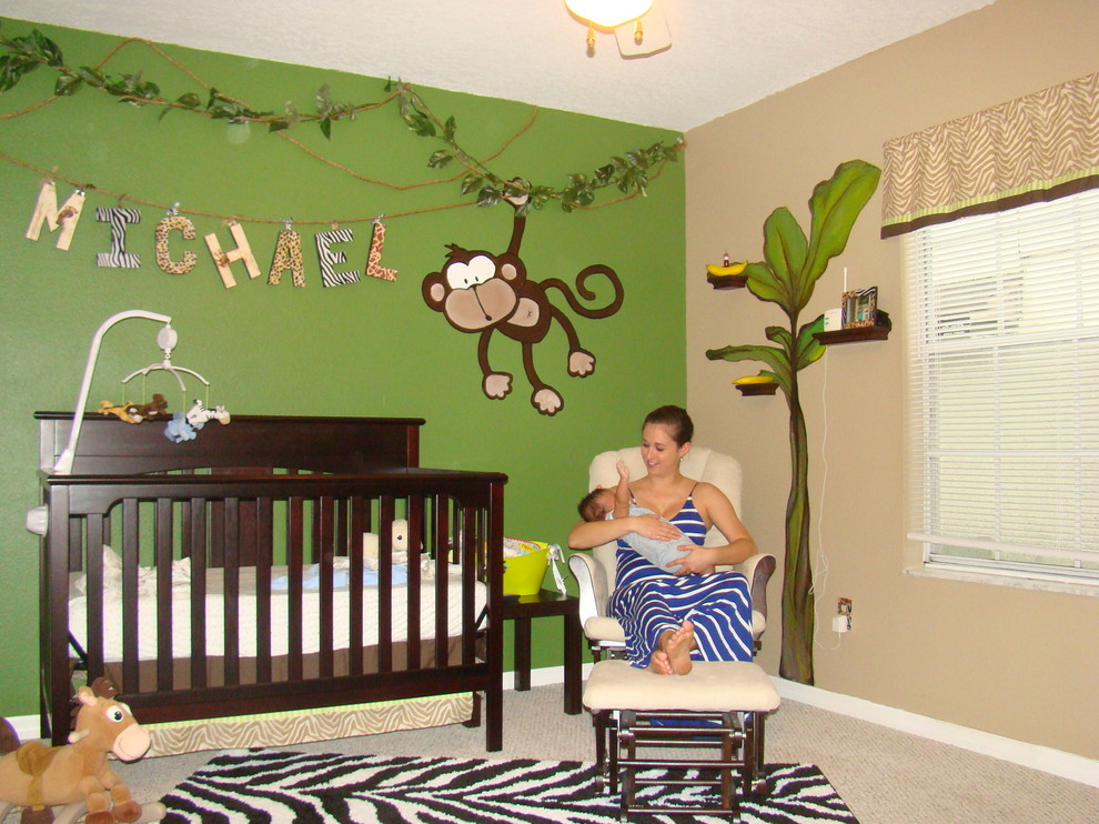 Design ideas for an eclectic kids' bedroom in Orlando.