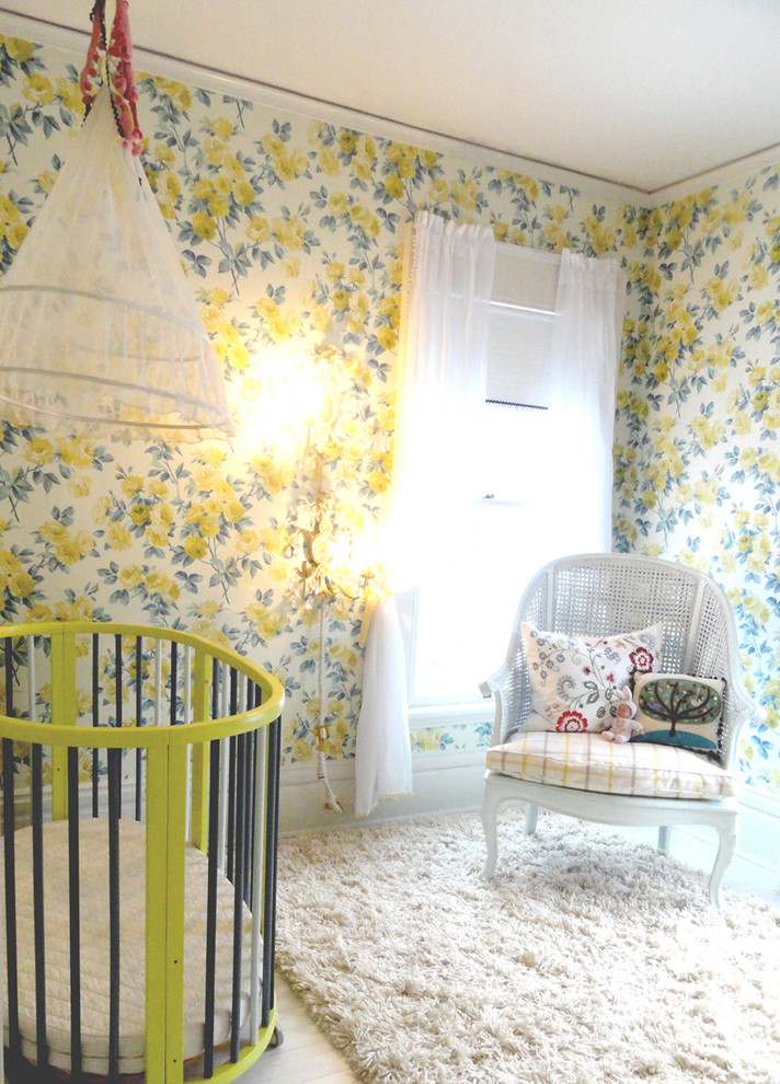 Example of an eclectic nursery design in Minneapolis